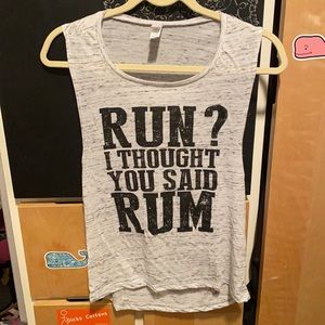 Tank top saying